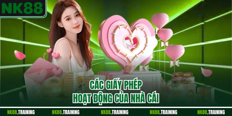 Các giấy phép hoạt động của nhà cái